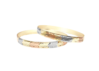 3 Tone Plated | Fashion Bangles